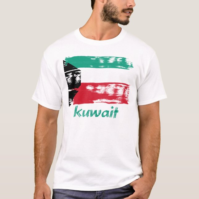 Kuwaiti grunge flag design T-Shirt (Front)
