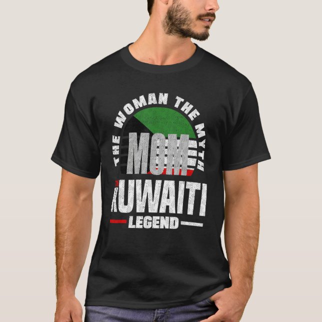 Kuwaiti Kuwait Kuwaiti Flag Mothers Day T-Shirt (Front)