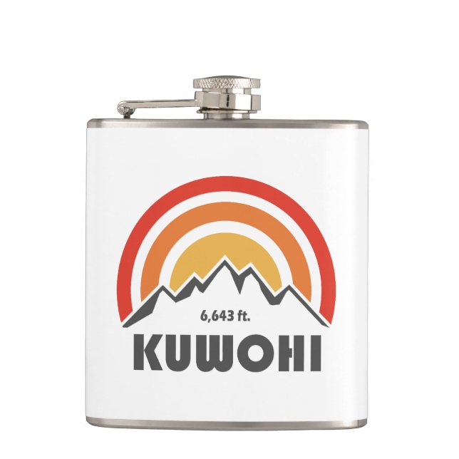 Kuwohi North Carolina Tennessee Flask (Front)