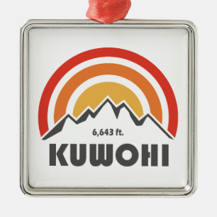 Kuwohi North Carolina Tennessee Metal Ornament
