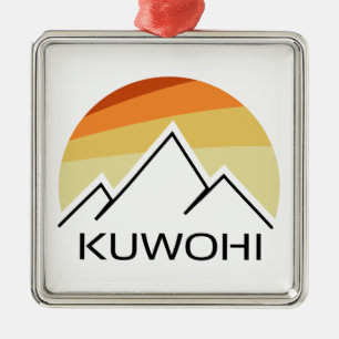 Kuwohi North Carolina Tennessee Retro Metal Ornament