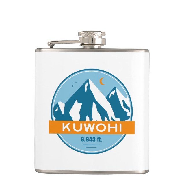 Kuwohi North Carolina Tennessee Stars Moon Flask (Front)