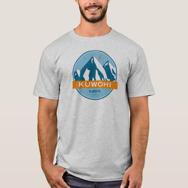Kuwohi North Carolina Tennessee Stars Moon T-Shirt (Front)
