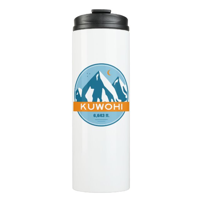 Kuwohi North Carolina Tennessee Stars Moon Thermal Tumbler (Front)