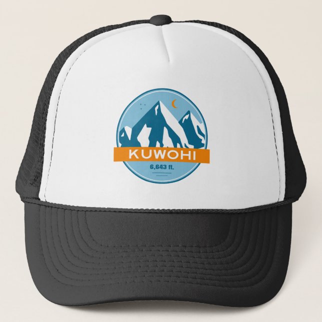 Kuwohi North Carolina Tennessee Stars Moon Trucker Hat (Front)