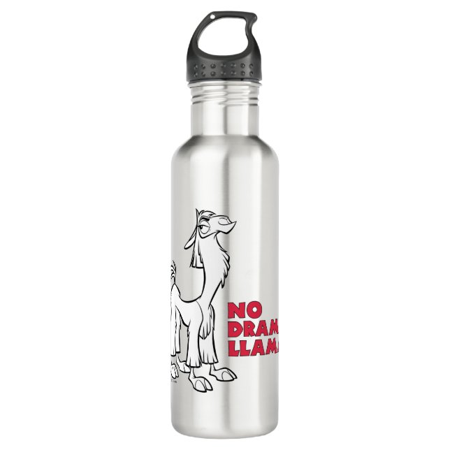 Kuzco - No Drama Llama Stainless Steel Water Bottle (Front)