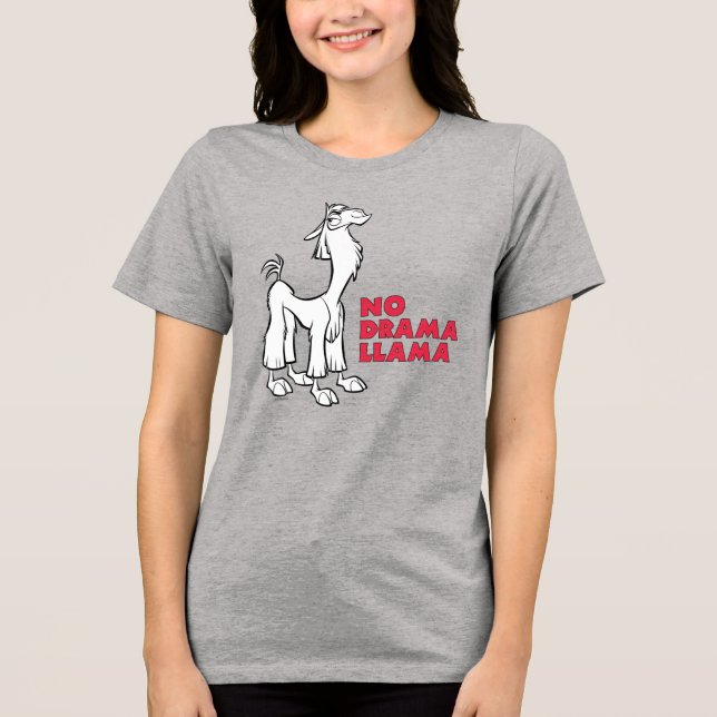 Kuzco - No Drama Llama Tri-Blend Shirt (Front)