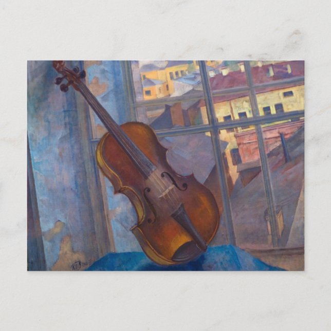 Kuzma Petrov-Vodkin - A Violin Postcard (Front)
