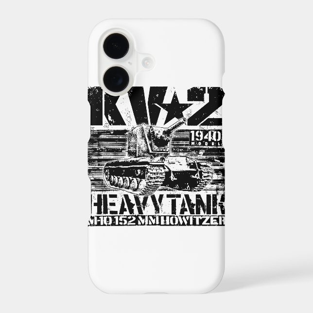 KV-2 Soviet heavy tank Iphone Case (Back)