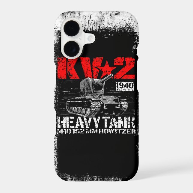 KV-2 Soviet heavy tank Iphone Case (Back)