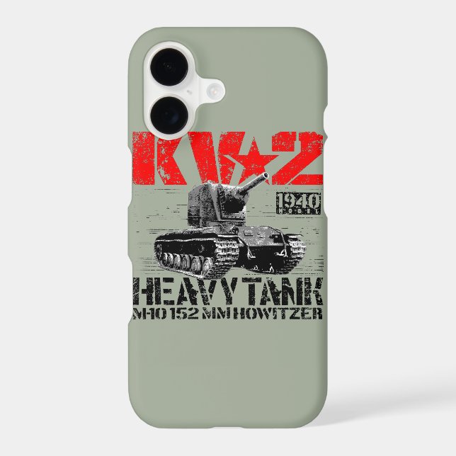 KV-2 Soviet heavy tank Iphone Case (Back)