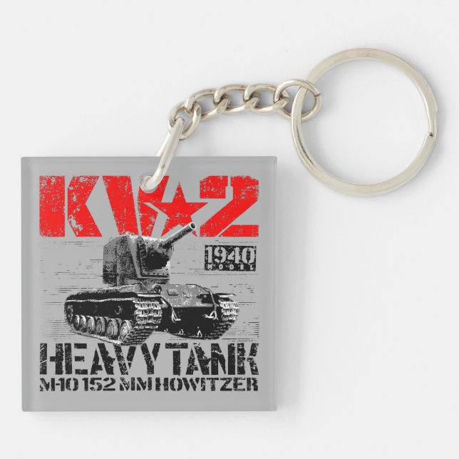 KV-2 Soviet heavy tank Keychain (Back)