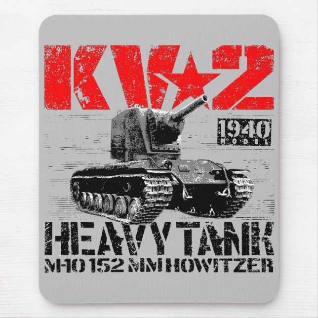 KV-2 Soviet heavy tank Mouse Pad (Front)