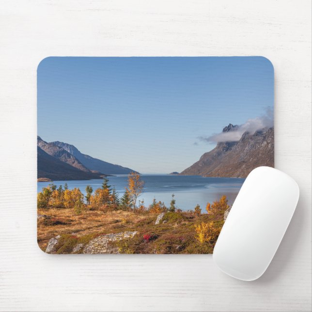 Kvaloya Island Norway Mouse Pad (With Mouse)
