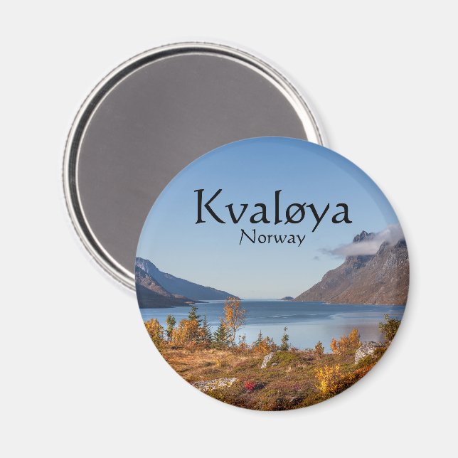 Kvaloya Norway Souvenir Magnet (Front/Back)