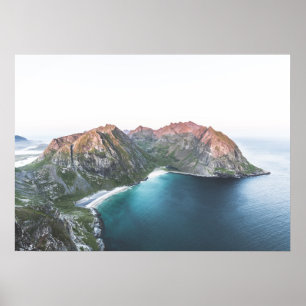 Kvalvika Beach Lofoten Islands Poster
