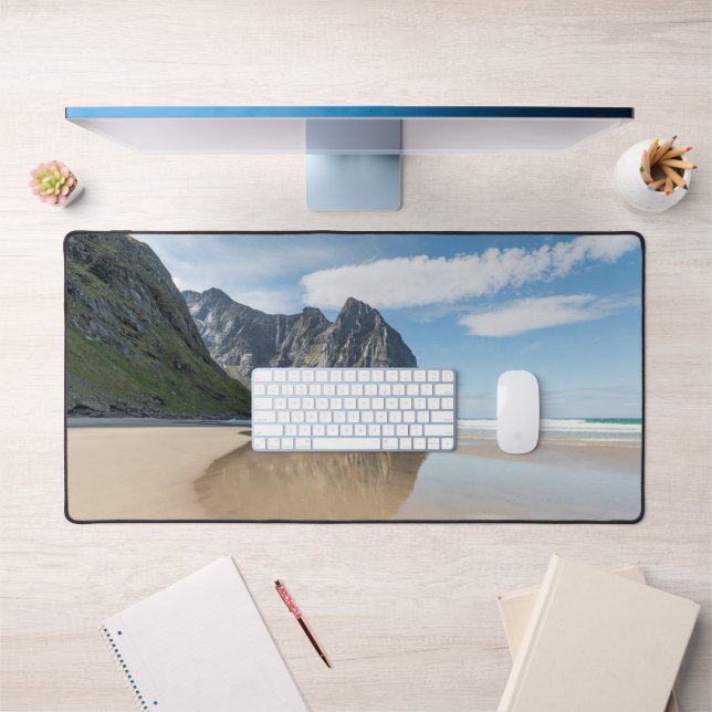 Kvalvika Lofoten Norway Desk Mat (Office 1)