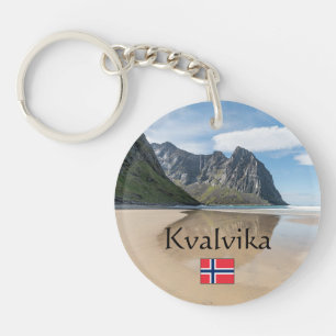 Kvalvika Lofoten Norway Keychain