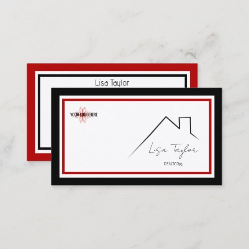 KW Colors Double Red an Black Business Card