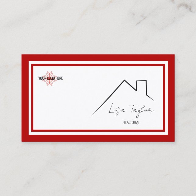 KW Colors Double Red Business Card (Front)