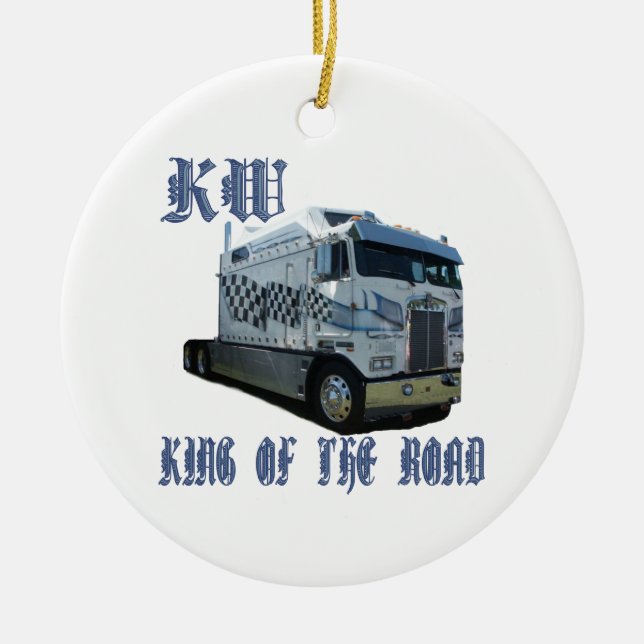 KW King of the Road Ceramic Ornament (Front)