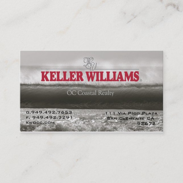 KW offshore wall Business Card (Front)