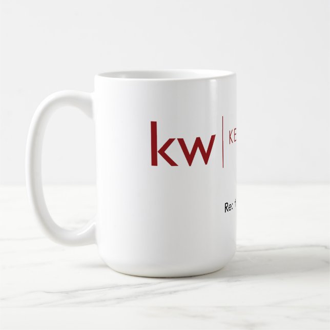 KW re:thing real estate white mug (Left)