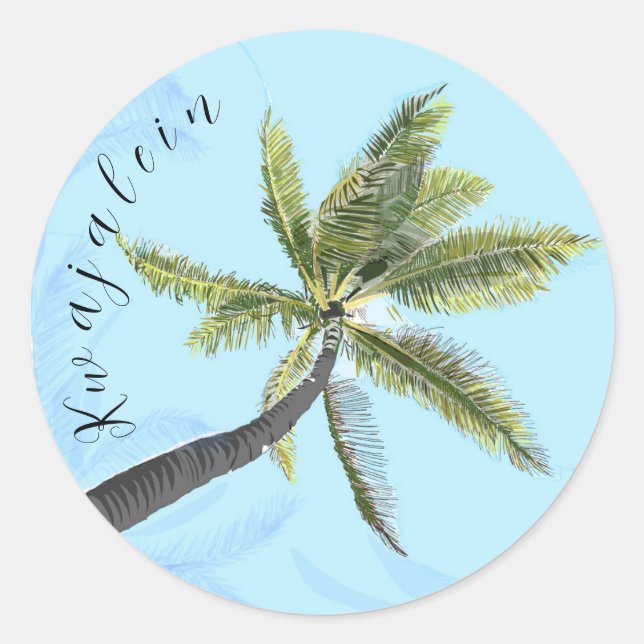 Kwaj Palm Sticker (Front)