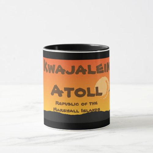 Kwajalein Atoll Sunset Mug