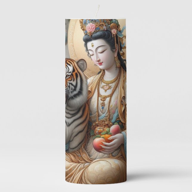 Kwan Yin Prayer Candle (Front)