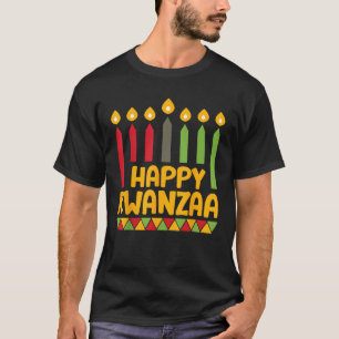 Kwanza 2024 Christmas Afro American Kids Women Hap T-Shirt