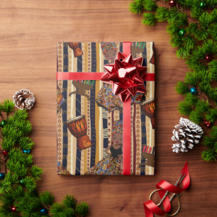 Kwanza , Kente , Gift Wrapping  Paper