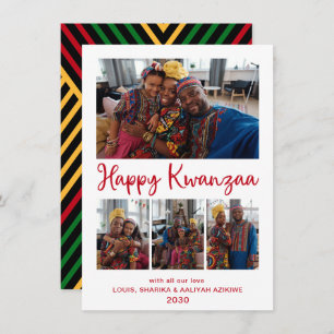Kwanzaa 4 Photo Holiday Card