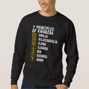 Kwanzaa 7 Principles Africa Celebrate Kwanzaa Symb Sweatshirt
