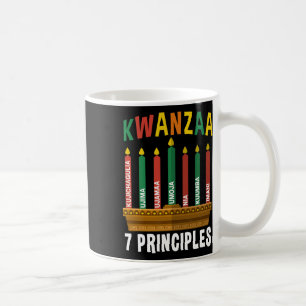 Kwanzaa 7 Principles Candles Kinara Pan Africans P Coffee Mug