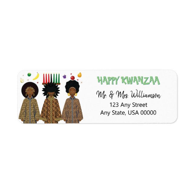 Kwanzaa African American Choir Label (Front)