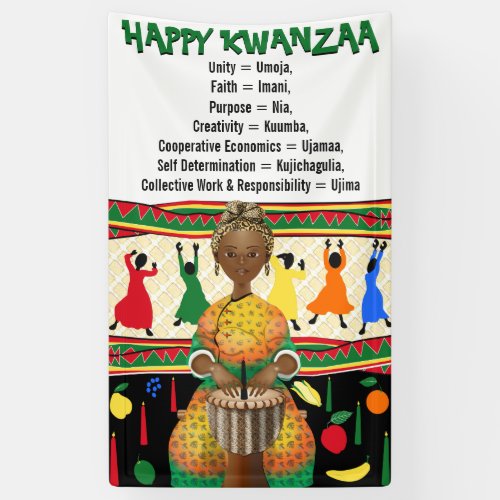 Kwanzaa African American Holiday Banner