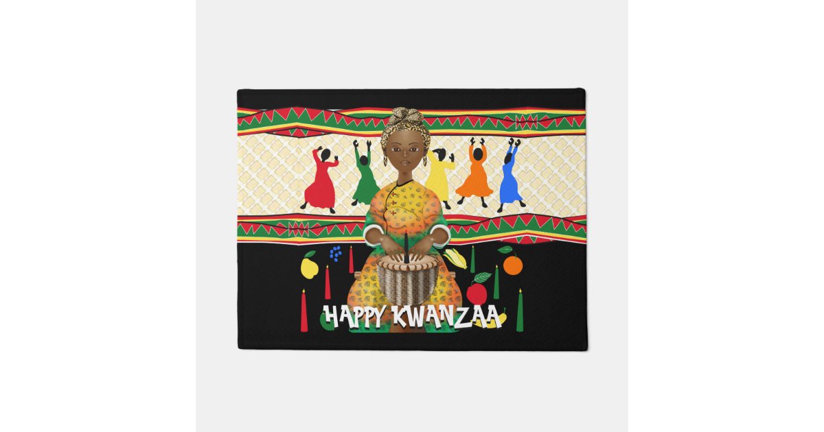 Kwanzaa African American Holiday Doormat Zazzle