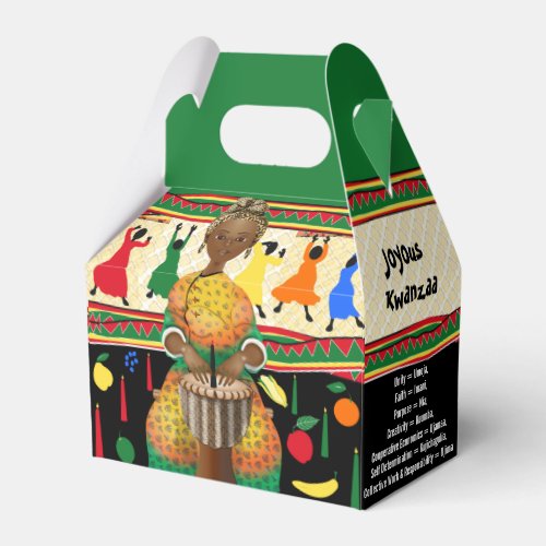 Kwanzaa African American Holiday Favor Box