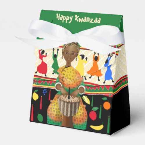 Kwanzaa African American Holiday Favor Boxes