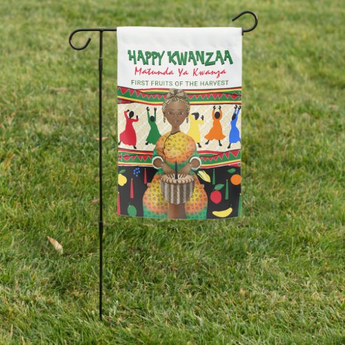 Kwanzaa African American Holiday Garden Flag