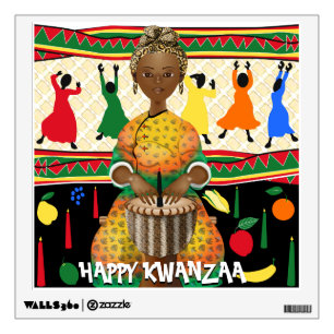 Kwanzaa African American Holiday Wall Decal