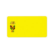 Kwanzaa Afrocentric Address Labels - Yellow
