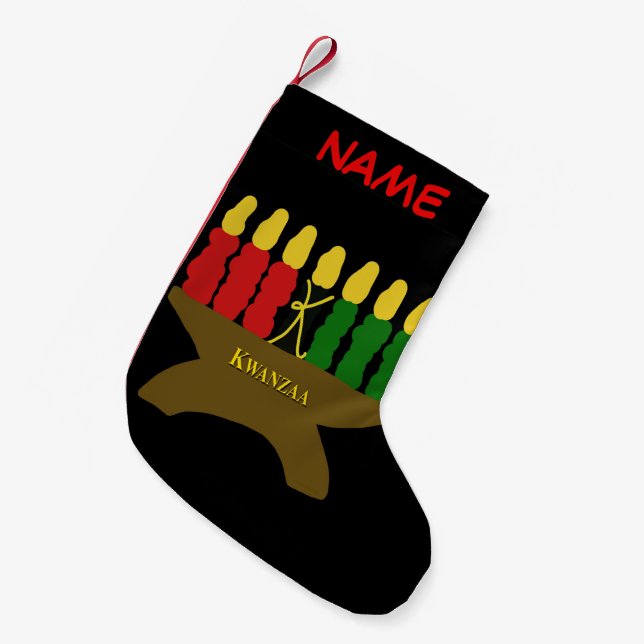 Kwanzaa Art Christmas Stocking (Front (Hanging))