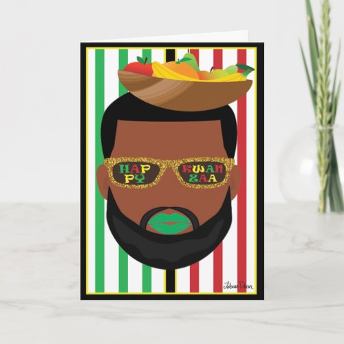 Kwanzaa Beard LGBTQ Holiday Card