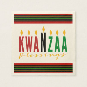 Kwanzaa Blessings Kinara Napkins