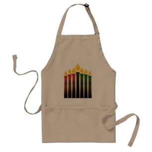 kwanzaa candles adult apron