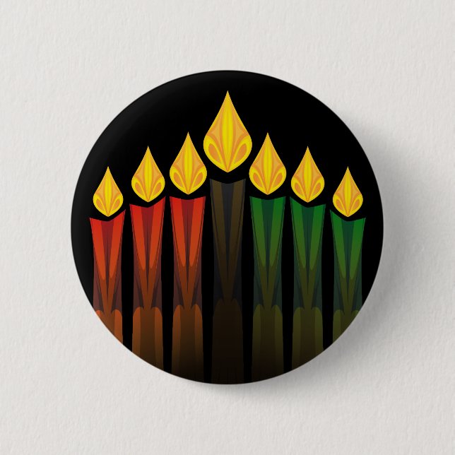 kwanzaa candles button (Front)