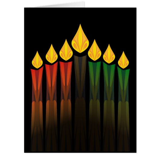 kwanzaa candles cards (Front)