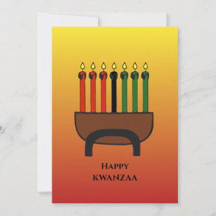 Kwanzaa Candles Holiday Card